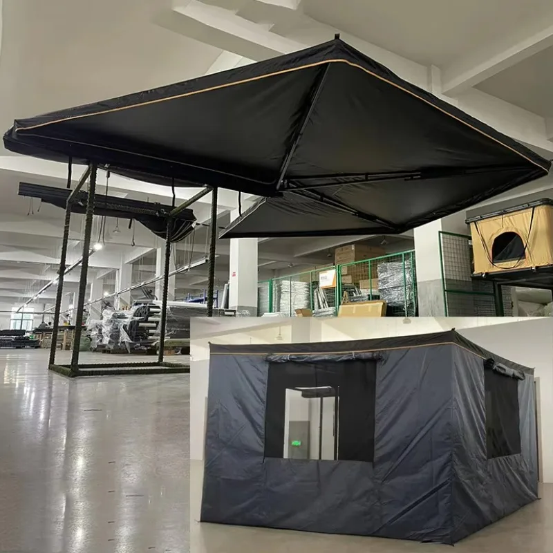 

2M Car Awning, Tenda Da Sole Rooftop Tent 270° Awning Free Standing for Camping
