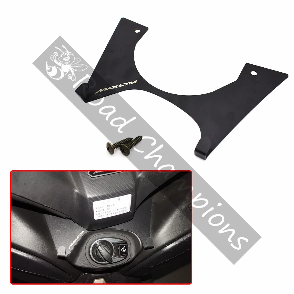 لدراجة نارية SYM MAXSYM 400 MAXSYM 400i كيس شماعات الجبهة الأمتعة هوك قوس حقيبة الإطار تخزين الرف الألومنيوم الملحقات #5