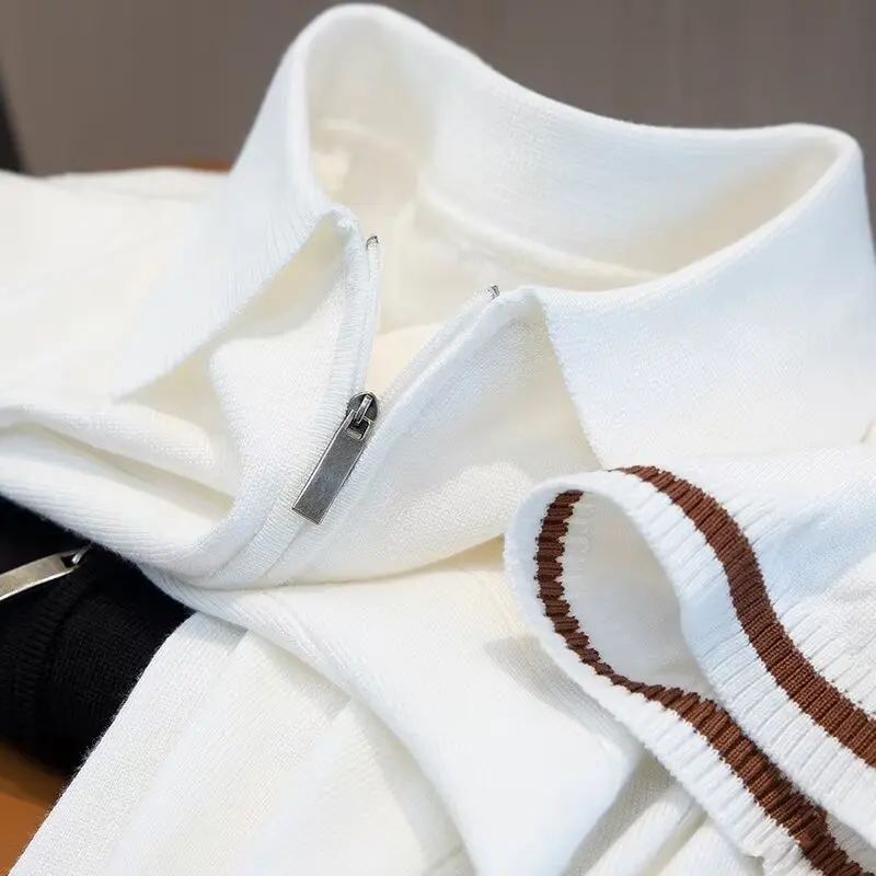 Flip collar short sleeved polo shirt men's summer T-shirt slim fit trend new versatile T-shirt top