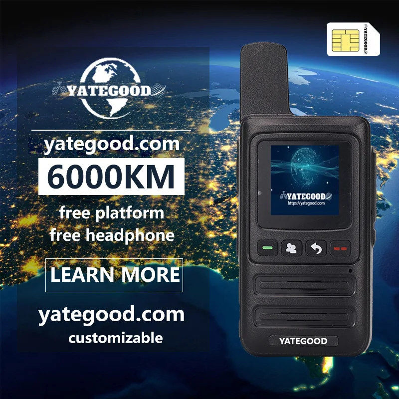 YATEGOOD G99 POC 4G LTE walkie talkie Two-way radio long range professional police Portable communication Amateur ham handy