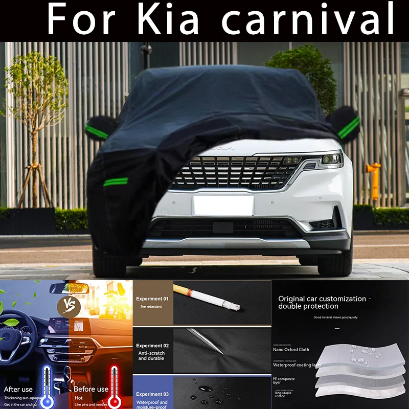 

For Kia carnival Outdoor Protection Full Car Covers Snow Cover Sunshade Waterproof Dustproof Exterior Car accessories