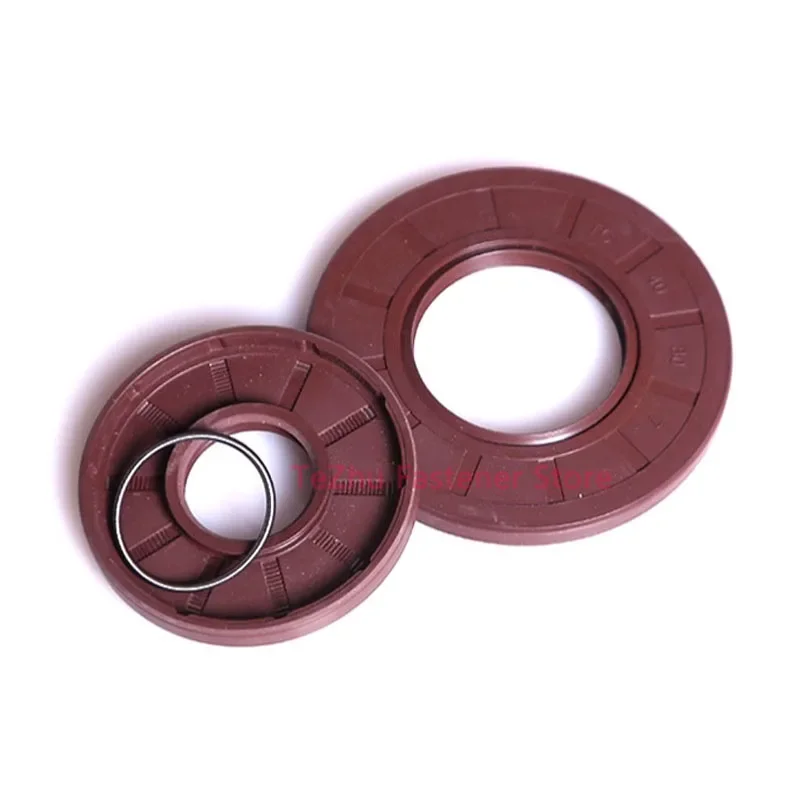 2pcs Inside Diameter 20 22 23 24mm Fluorine Rubber Oil Seal FKM TC Skeleton Oil Seals High Temperature Acid Resistance Gasket