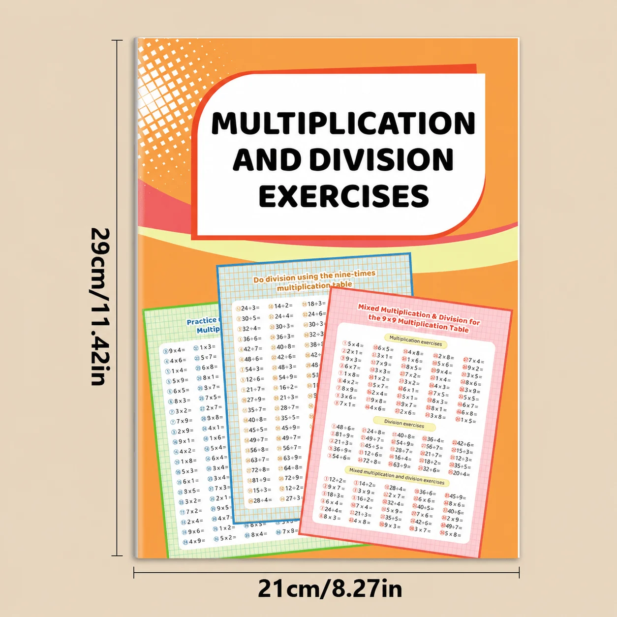 Multiplication & Division Workbook: Times Tables Practice – 9x Drills for Elementary Math Mastery view 2