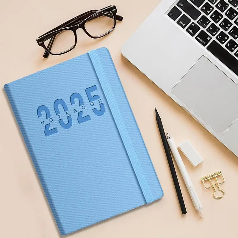 Cuaderno con lista de tareas pendientes, 365 días, 2025, planificador, A5, planificador de eventos, Bloc de notas, libro de notas multiusos para horario de trabajo, negocios