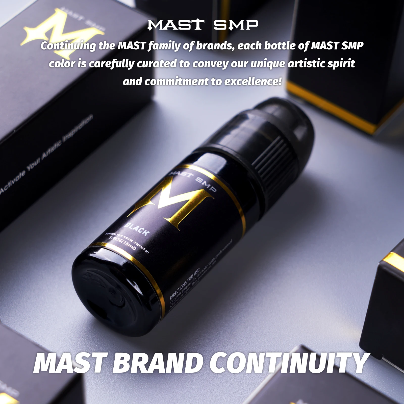 Mast SMP Inl Multiple Colors 0.5oz 15ML tatuaggio professionale del cuoio capelluto inchiostro sano vivido Non tossico nuovo arrivo forniture per tatuaggi