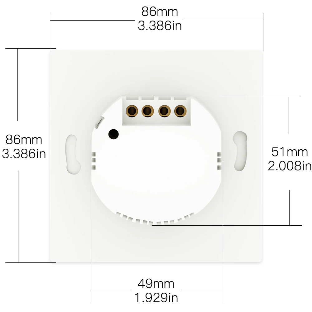 WiFi Smart Wall Light Switch RF433 Push Button Transmitter Smart life Tuya App Remote Voice Control Alexa Google Home MoesHouse