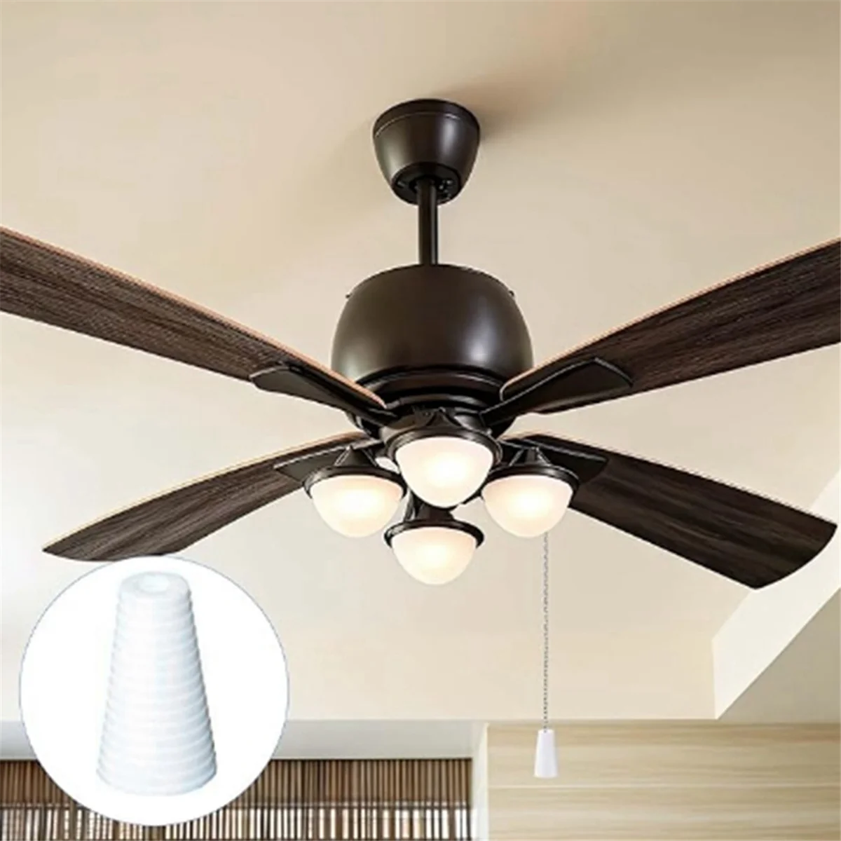 Nuovo 20PCS Manopole per cavo di trazione cieco Supporto per cavo cieco bianco Pendenti per cavo di trazione bianco Pendente per cavo di trazione cieco per finestra con estremità verso il basso