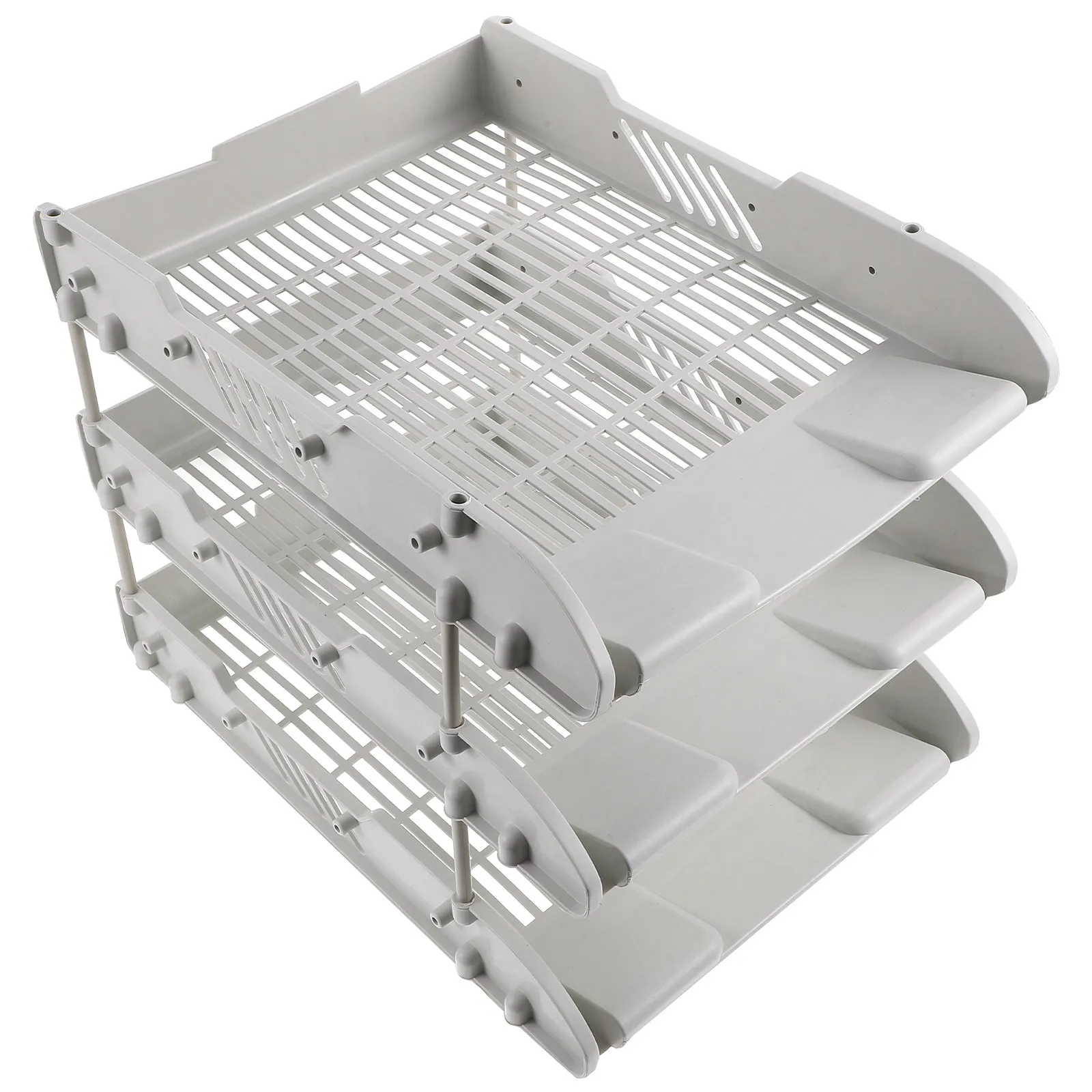 

Настольный органайзер для файлов, 3-уровневый лоток для документов из полипропилена, подставка для бумаги, сортировщик для документов, настольная подставка для хранения бумаги