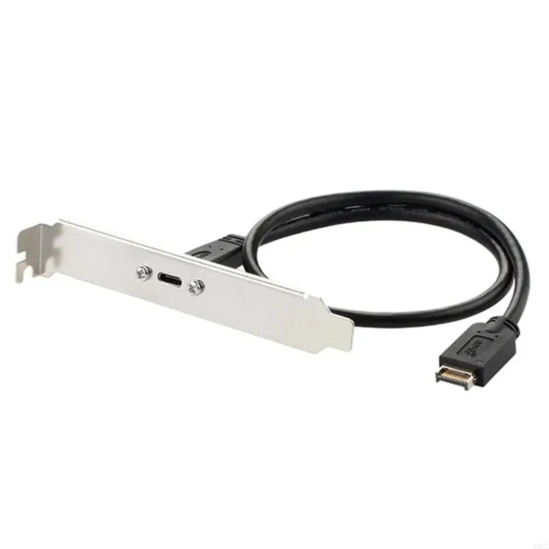 

T8UC 10Gb USB 3.1 Front Panel Header Type Male To Type C Female Connector Motherboard Expansion Adapter Cable for w PCI Baf