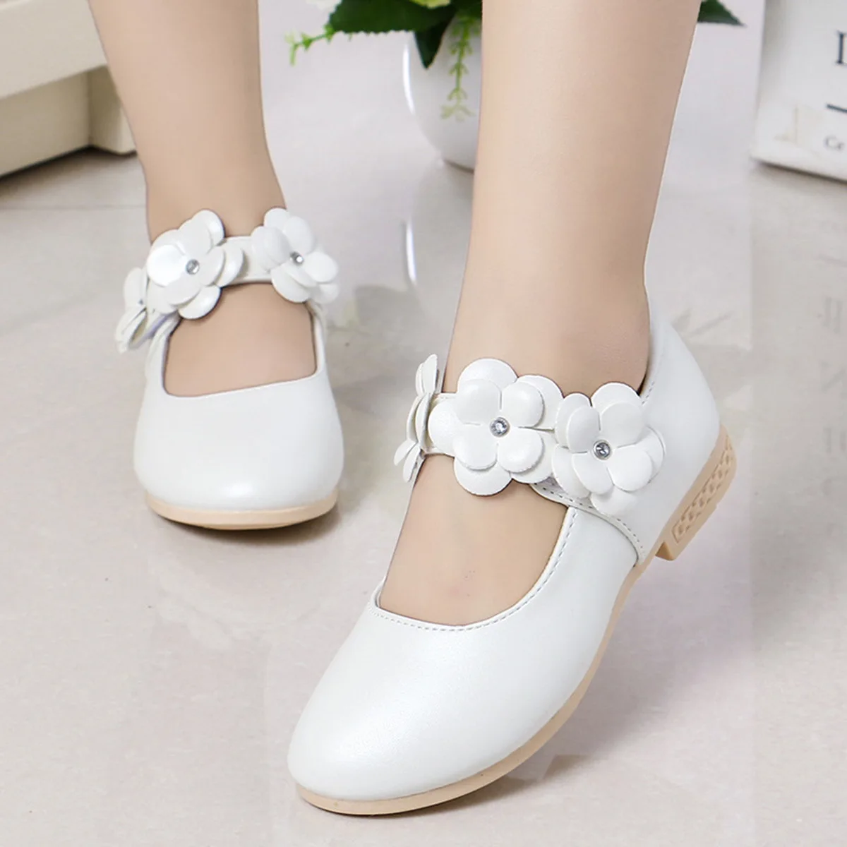 1 par de zapatos de suela para niños, elegantes, transpirables, suela suave, antiolor, cómodos para caminar, adecuados para correr al aire libre, color blanco, talla 30
