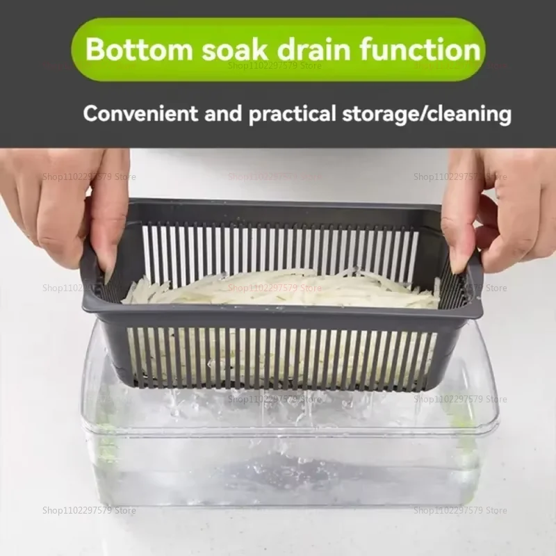 المطبخ متعدد الوظائف تقطيع الخضار مجموعة تقطيع 14/16 قطعة سريعة الوجبات السريعة المروحية مثالية للطهي المنزلي