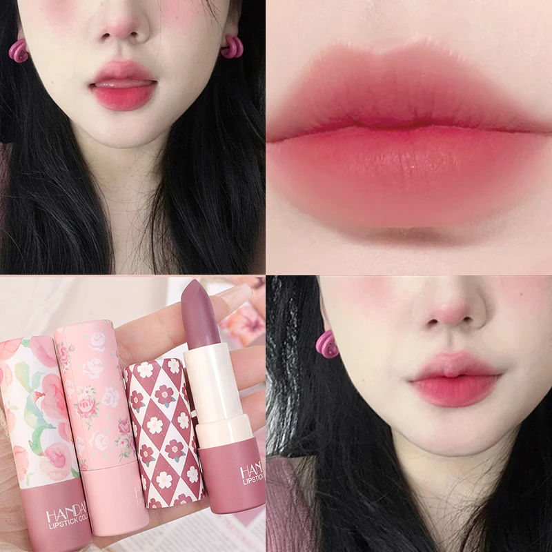 8 Kleuren Fluweel Matte Nude Lippenstift Anti-Drogende Hydratatie Hydraterende Lip Tint Waterdichte Non-Stick Cup Lipglazuur Mollige Sexy Lip