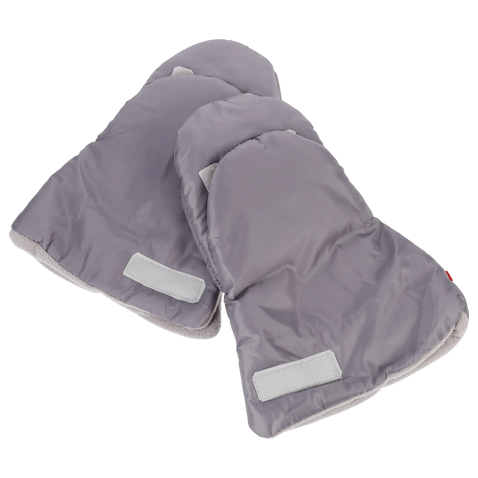 1Pair Thickened Warm Gloves Windproof Stroller Cart Gloves Winter Universal Hand Warmers Grey Stroller Hand Warmers