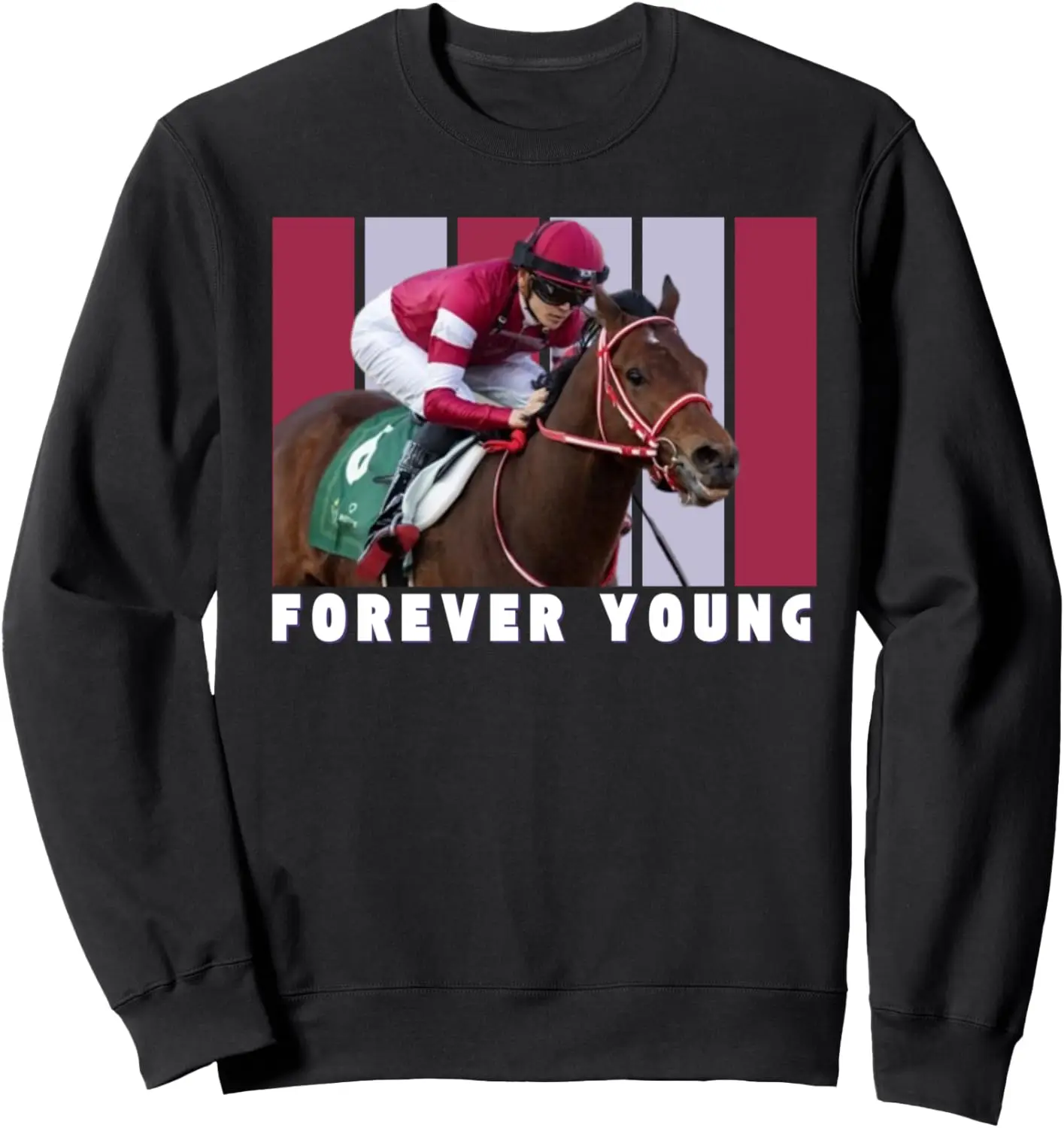 Forever Young Horse, Horse Racing, Del Mar, Santa Anita Sweatshirt