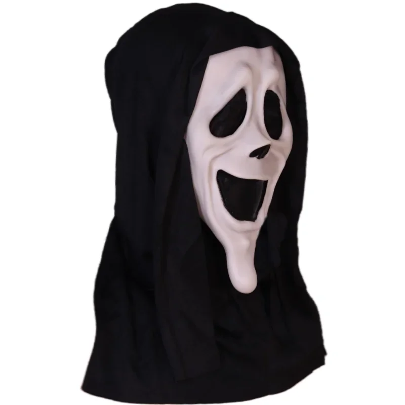 Scary Halloween Full Face with creepy ghost Cosplay costumes Smiling screaming demon masks hilarious scary party props