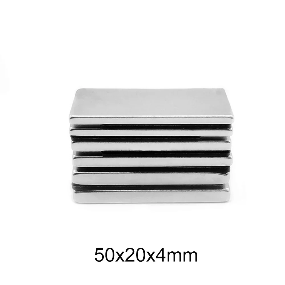 50x20x4mm powerful magnet square 50mm X 20mm N35 Strong Neodymium Magnet 50x20x4mm Permanent Magnet sheet 50*20*4