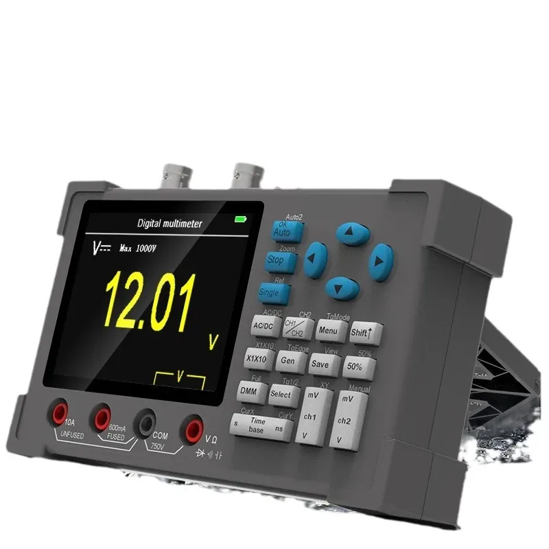 DSO3D12 Dual Channel Digital Oscilloscope Multimeter 120M Bandwidth 500M Sampling Auto High Precision Electronic Repair Tool