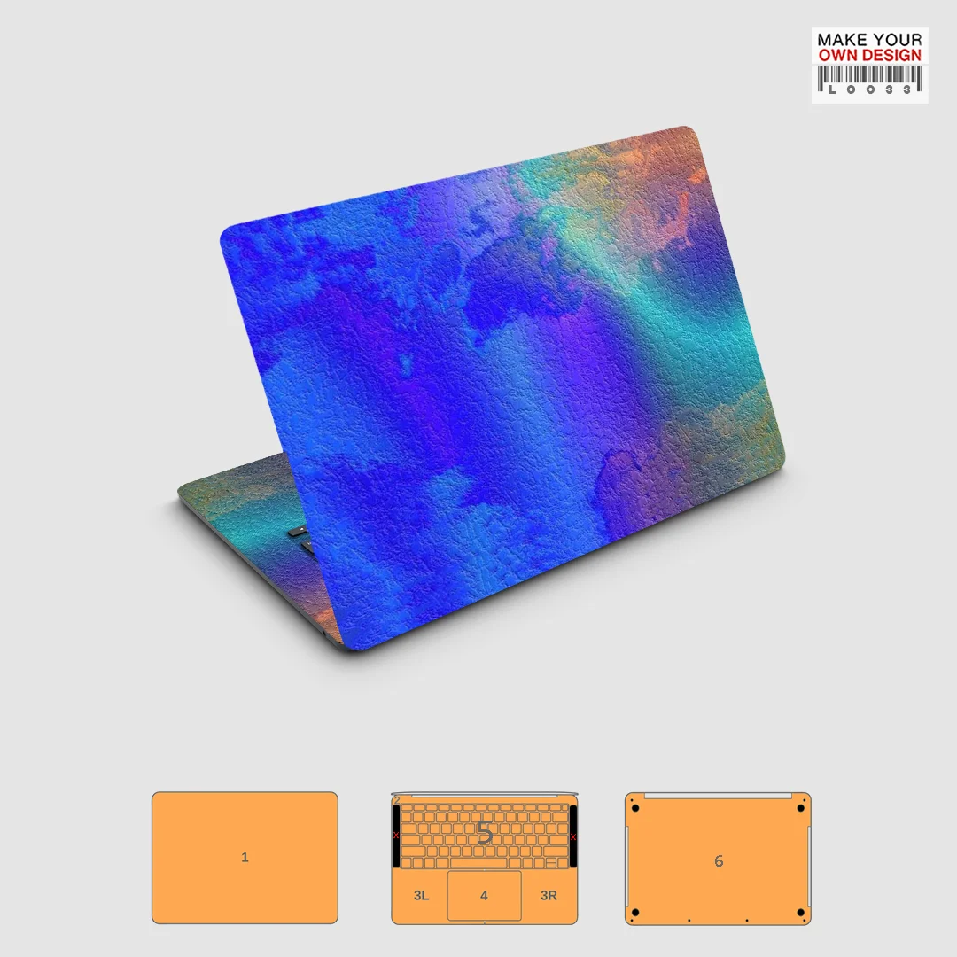 HM Skin Wrap Decal Adesivo in vinile Copertina MacBook Collezione Onde Vinile premium per MacBook Pro e Air