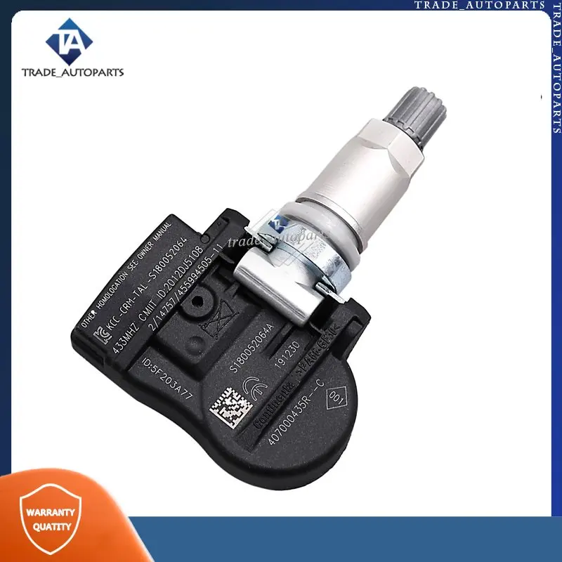 4Pcs Tire Pressure Sensor For 2009-2016 Renault Fluence Latitude Megane Scenic 433MHZ TPMS TYRE SENSOR 407000435R S180052064A