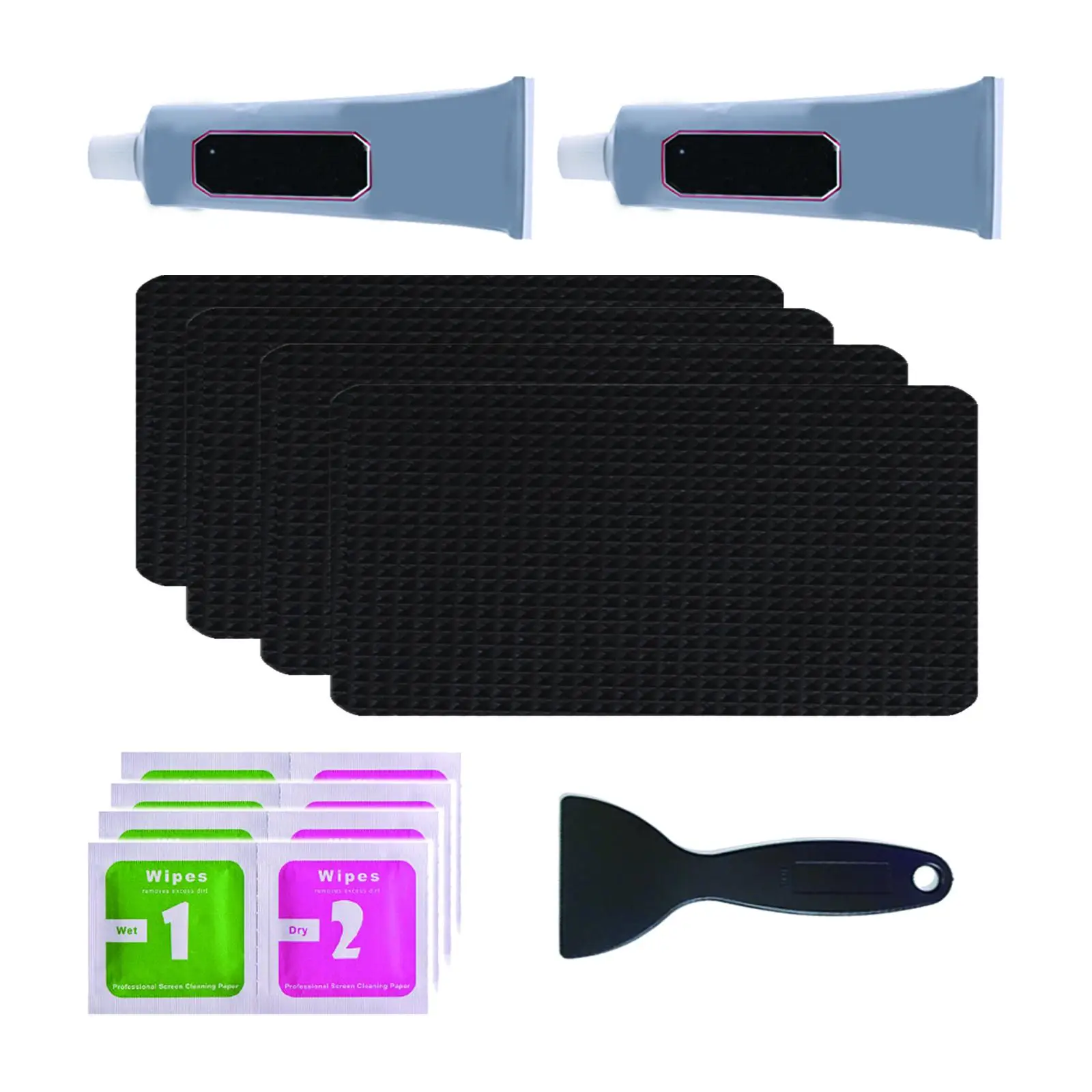 Trampoline Repair Kit Rectangular on Patches Multifunctional Fixing Repairing Tools for Outdoor Backpacks Trampoline