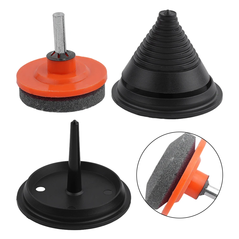 

Garden Yard Sharpener Balancer Tool, Rotary Drill Lawn Mower Blade Grinder, Suitable for All Rotary & Brushcutter Blades