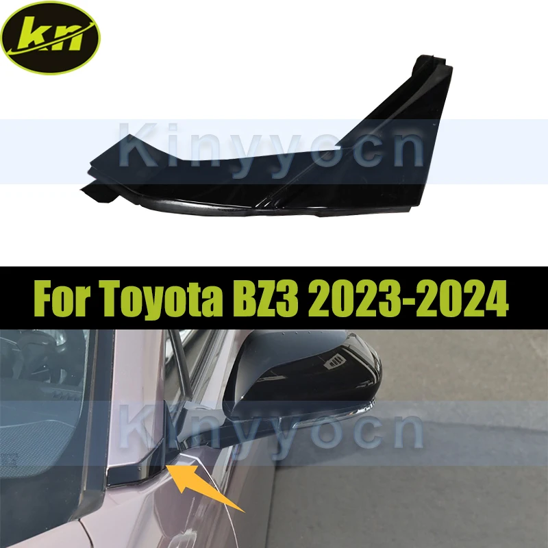 

Exterior Front Window Molding Triangle Cover For Toyota BZ3 2023-2024 Door Mirror Triangle Plate Cover