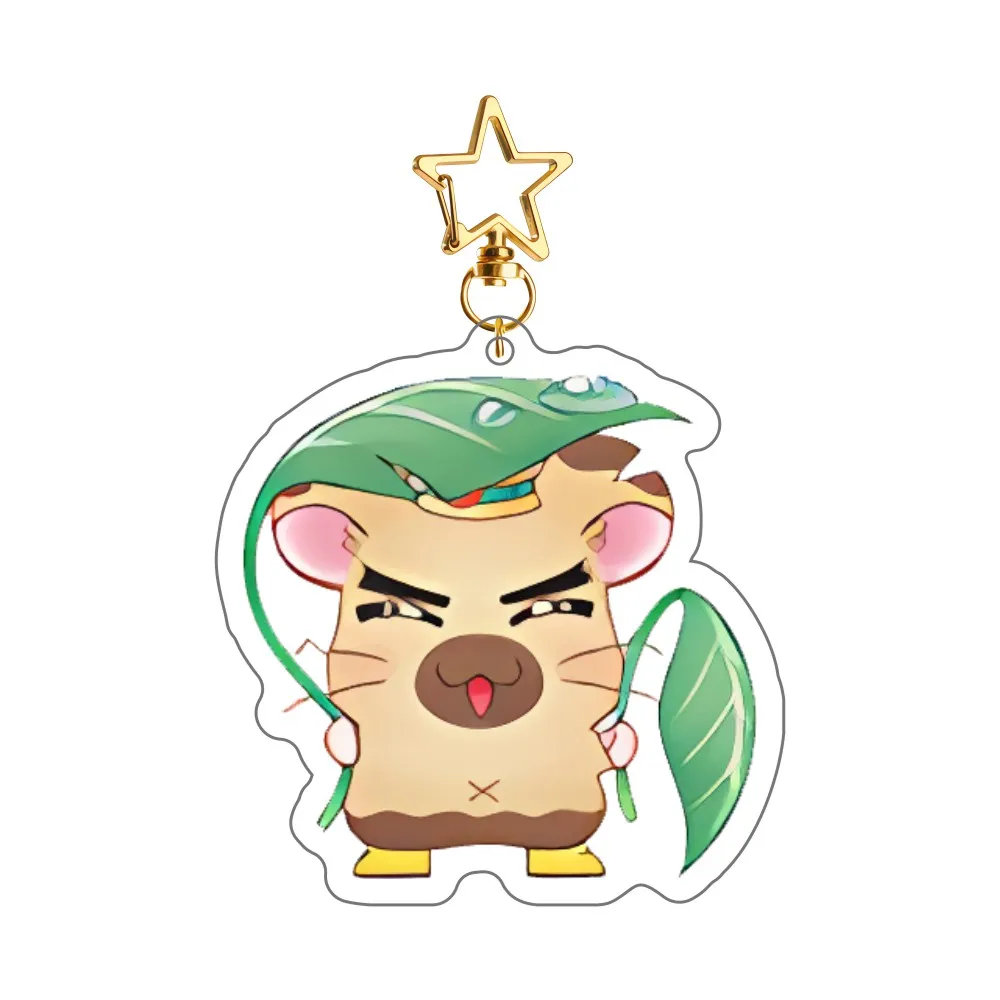 Anime Hamtaro All Series New 6cm Acrylic Stand keychain Cute Hamster Figure Desktop Decoration Collection Fans Gift