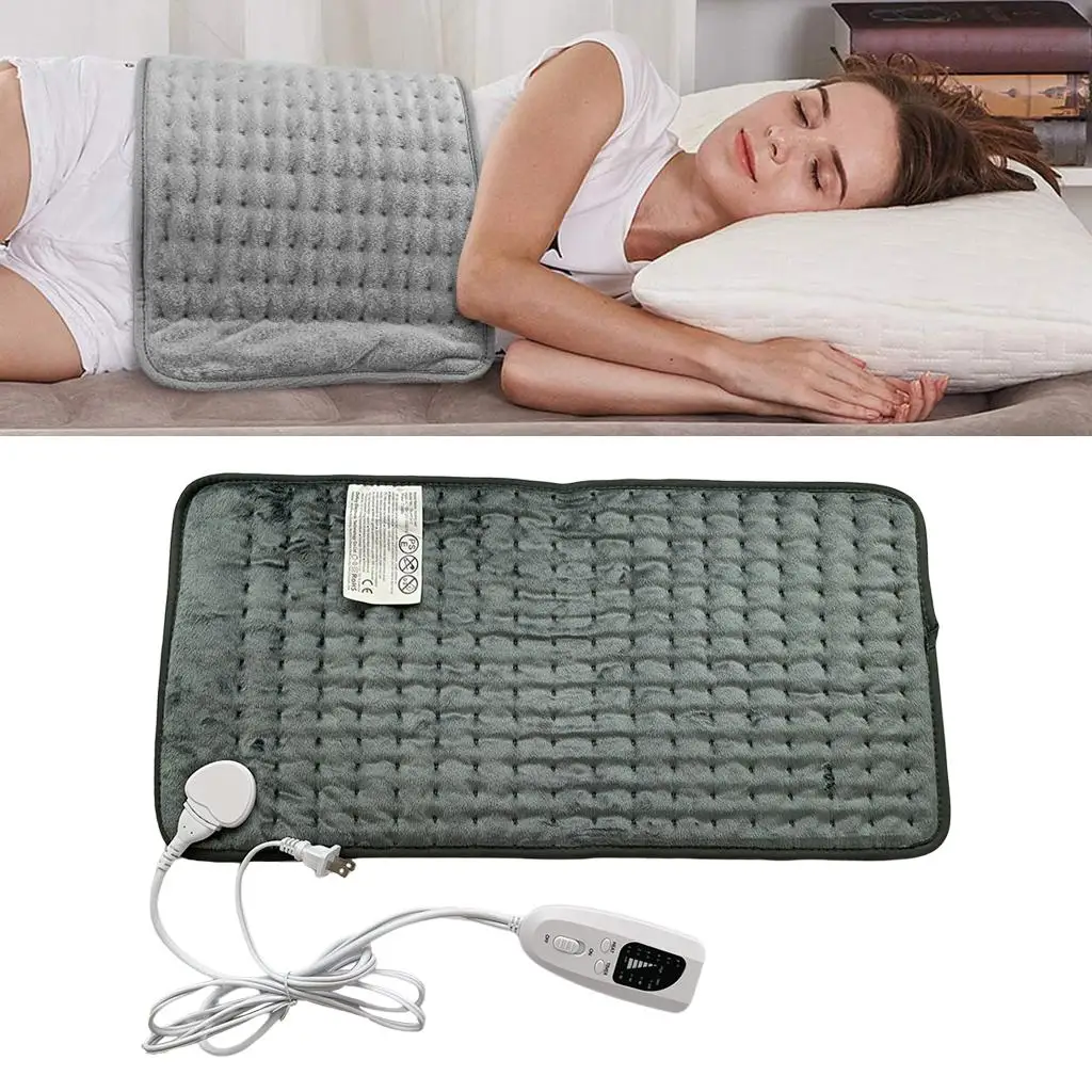 Electric Hot Heat Pad Mat Extra Large 60x30cm Back Pain Relief , Washable, Plug-US 110V