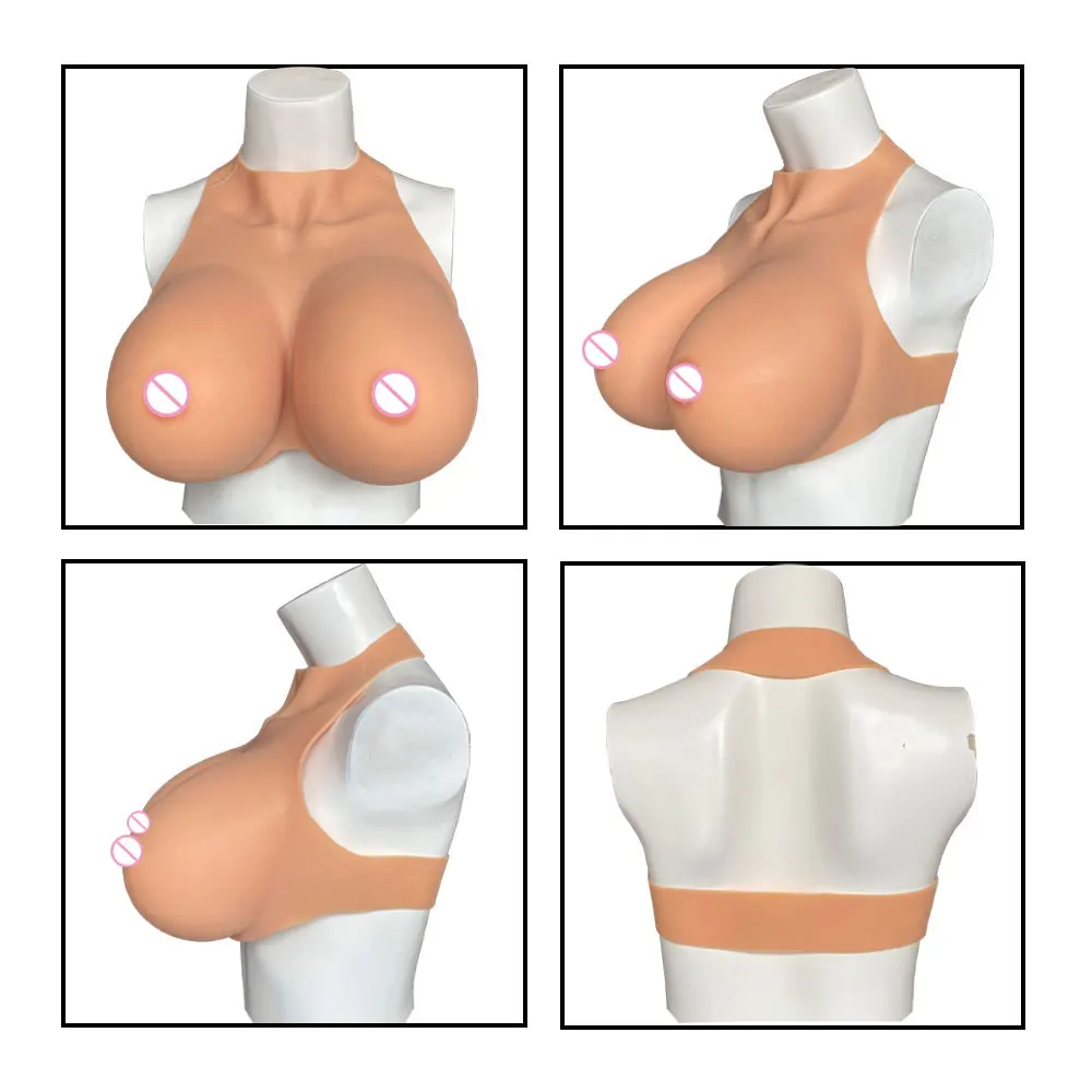 Silicone Breast Forms Enhance Realistic Skin Nipple Areola Plump Soft Shake For Crossdresser Trans Celebrity Cosplay Fake Boobs