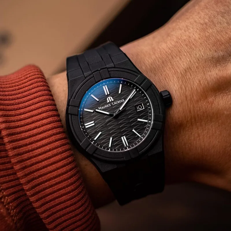 ساعة ريتشارد لاكوست كوارتز للرجال ، حزام مطاطي ، زجاج الياقوت ، أيكون تايد ، هدايا الهالويون ، سوار حلي ، صوفي