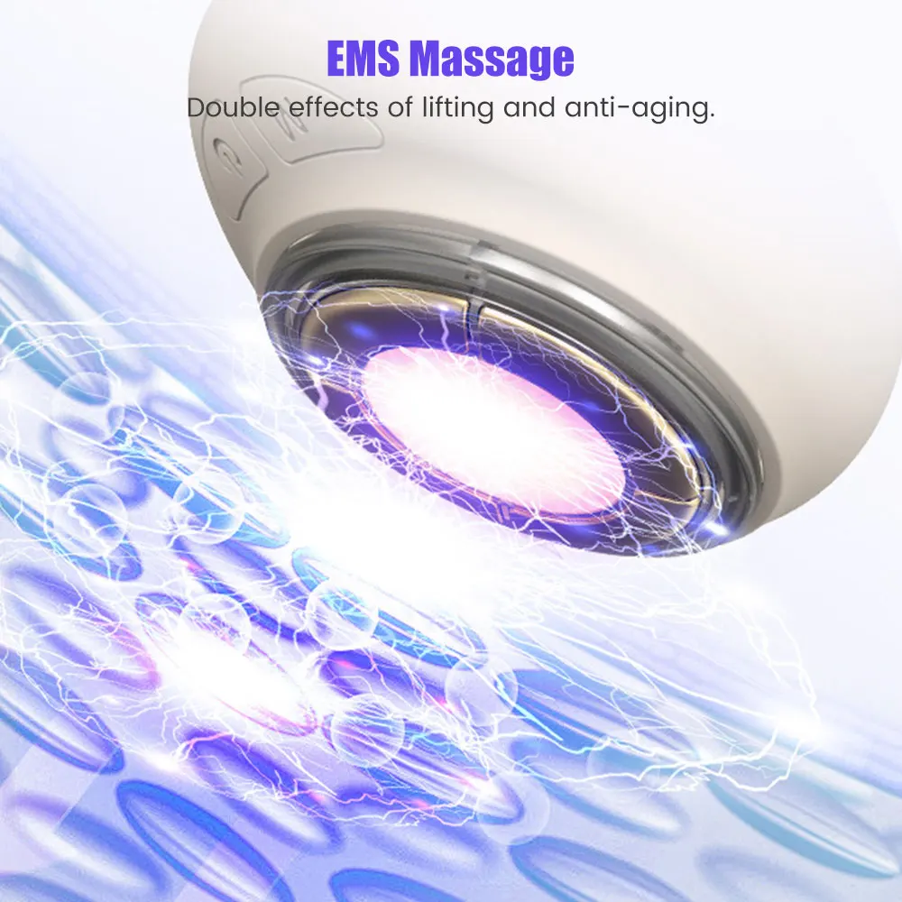 EMS Microcurrent Face Beauty Device LED Photon Therapy Skin Tighten Reduce Double Chin Anti Wrinkle Face Lift Massager Skin Care