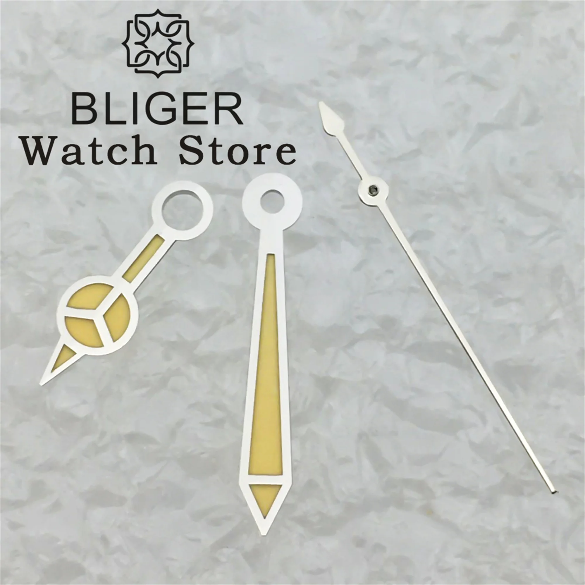 Bliger นาฬิกามือทองเงินมือพอดีกับ NH34 NH35 NH36 NH37 NH38 NH39 NH70การเคลื่อนไหว NH72