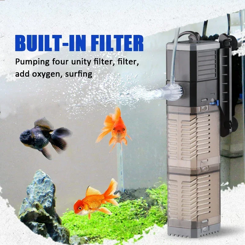 Aquarium Accessories 3 In 1 Fish Tank Filter Water Pump Air Pump 7/8/20/25W CHJ Filter Accesorios Para Acuario