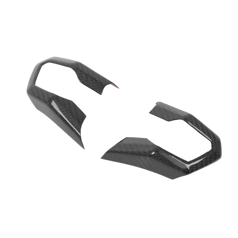 Real Carbon Fiber For Lamborghini Huracan LP610 LP580 2014-2023 Car Steering Wheel Panel Decorative Cover Car Accessories 2pcs view 4