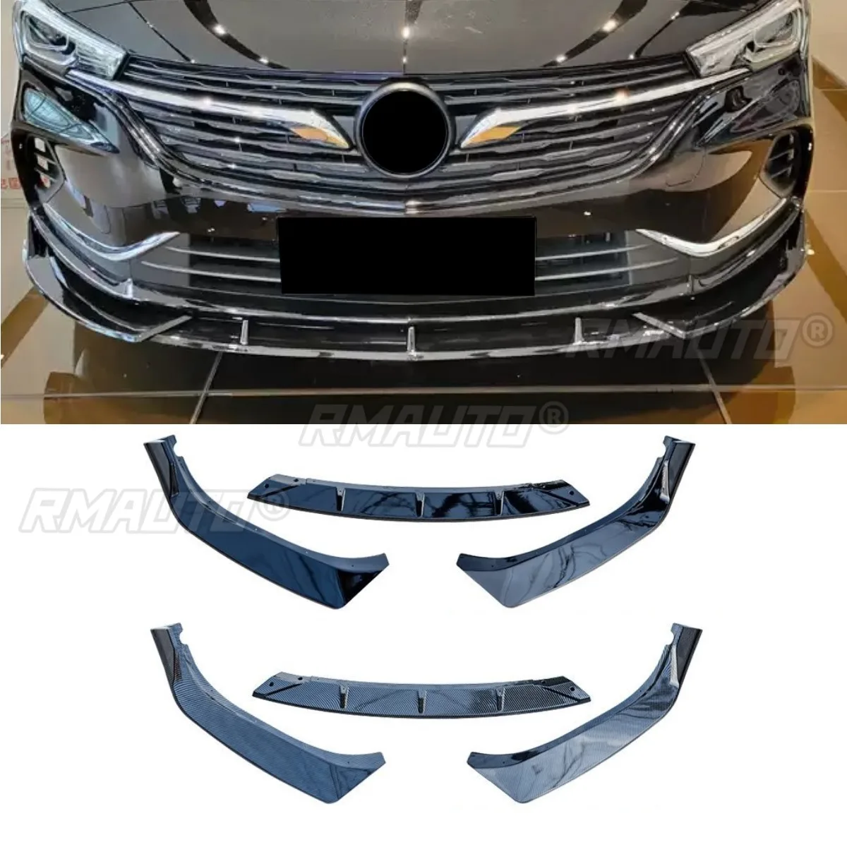 

Car Front Bumper Lip Splitter Spoiler Bumper Lip Protector for Buick Verano 2020 Body Kit Car Accessories