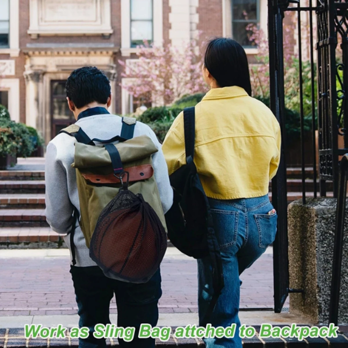 กระเป๋าตาข่ายบาสเก็ตบอลแบบพกพา, กระเป๋าฟุตบอล, กระเป๋าวอลเลย์บอล, กระเป๋าตาข่ายแบบมีเชือกรูด, กระเป๋าตาข่ายสําหรับฝึกซ้อมสําหรับรองเท้ากีฬา, 1 กระเป๋า