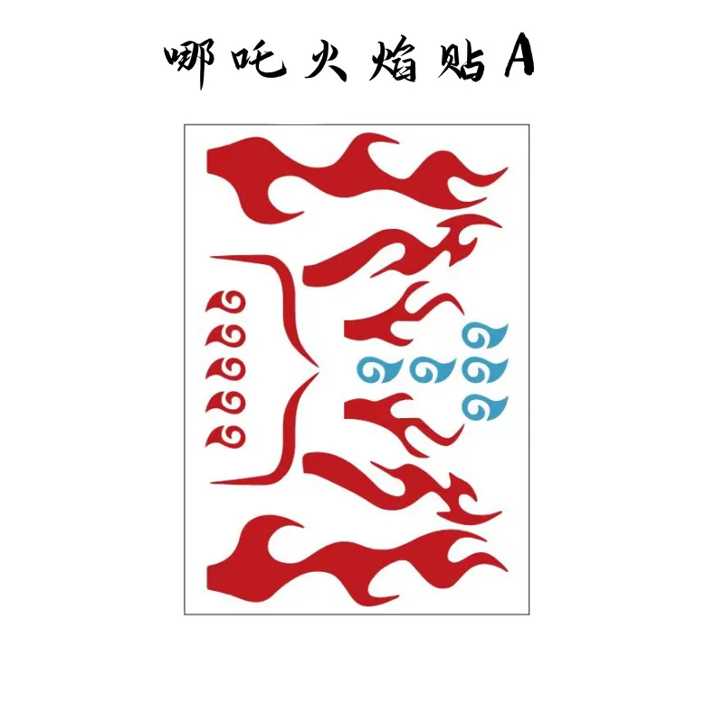 Nezha Voorhoofd Wenkbrauw Hart Demon Kind Reïncarnatie kinderen Tattoo Sticker COS Sticker Anime Aobing Wenkbrauw Hart