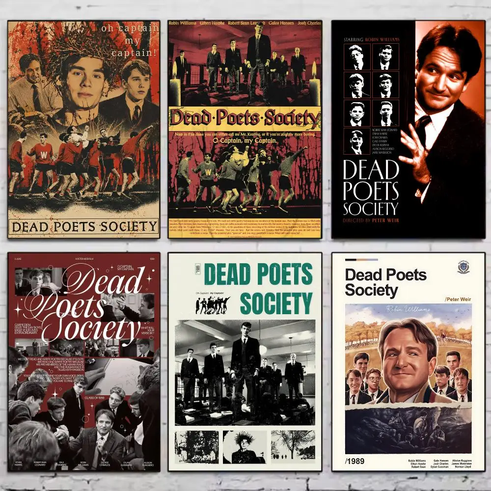 Movie D-Dead Poets Society Poster Trendy Wall Art Aesthetic Room Decor Print Living Room Bedroom Home Decoration