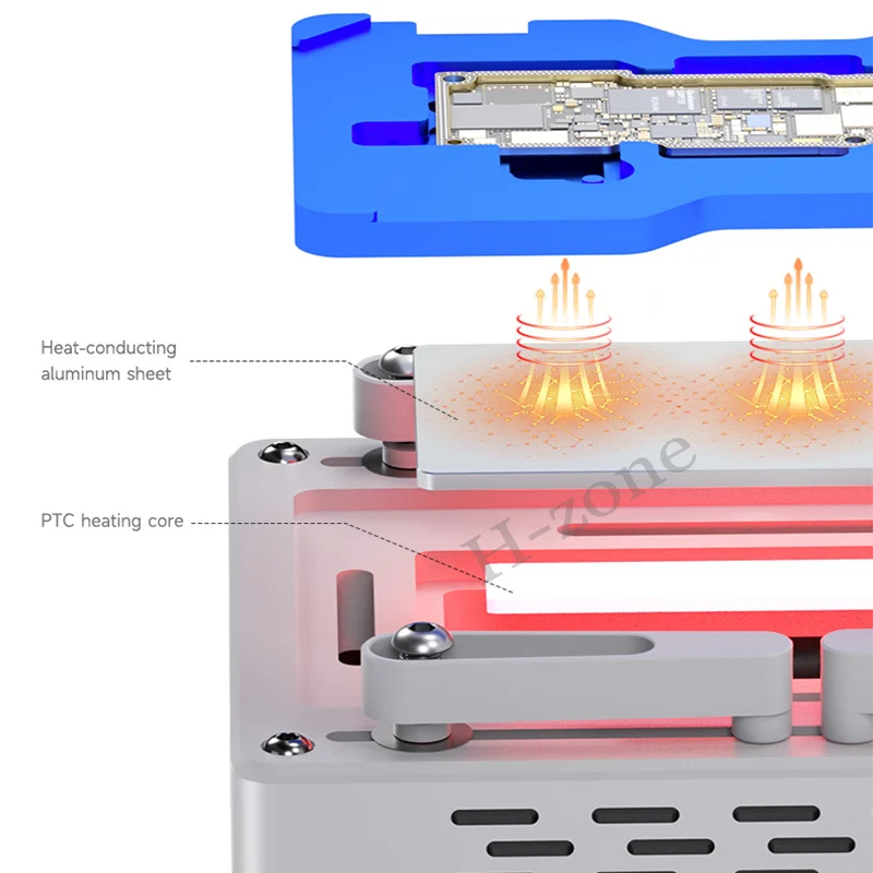 MECHANIC HEAT AIR  Preheating Platform For iPhone X-15 PM Motherboard Layered Chip BGA Stencil/Dot Matrix Board Repair Tool Kit