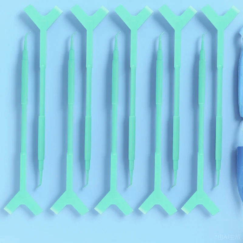 10 szt. Narzędzi do podnoszenia rzęs wielokrotnego użytku w kształcie litery Y, grzebyk do liftingu rzęs, szczoteczka do separacji rzęs do trwałej na rzęsy, do użytku domowego i w salonie.