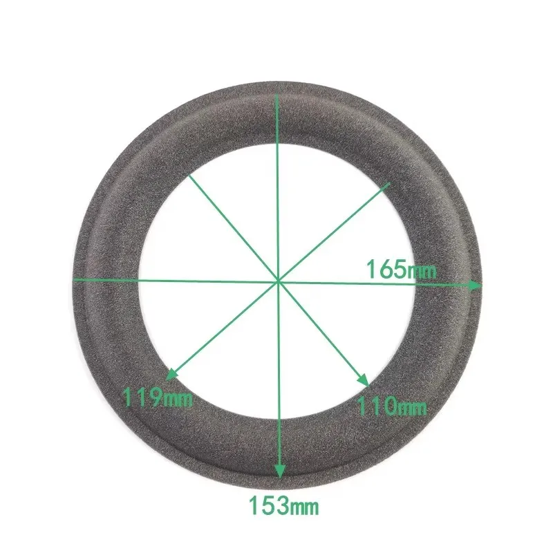 

GHXAMP 7 " for SEAS 165mm Speaker Sponge Surrounding Side Super Soft Noble Bass Foam Side Speaker Maintenance Accessories 2PCS