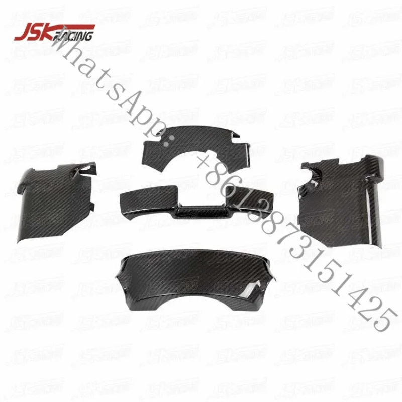 

Suitable Carbon Fiber Interior Steering Wheel Cover (5 pieces) GTR R35 2008-2016