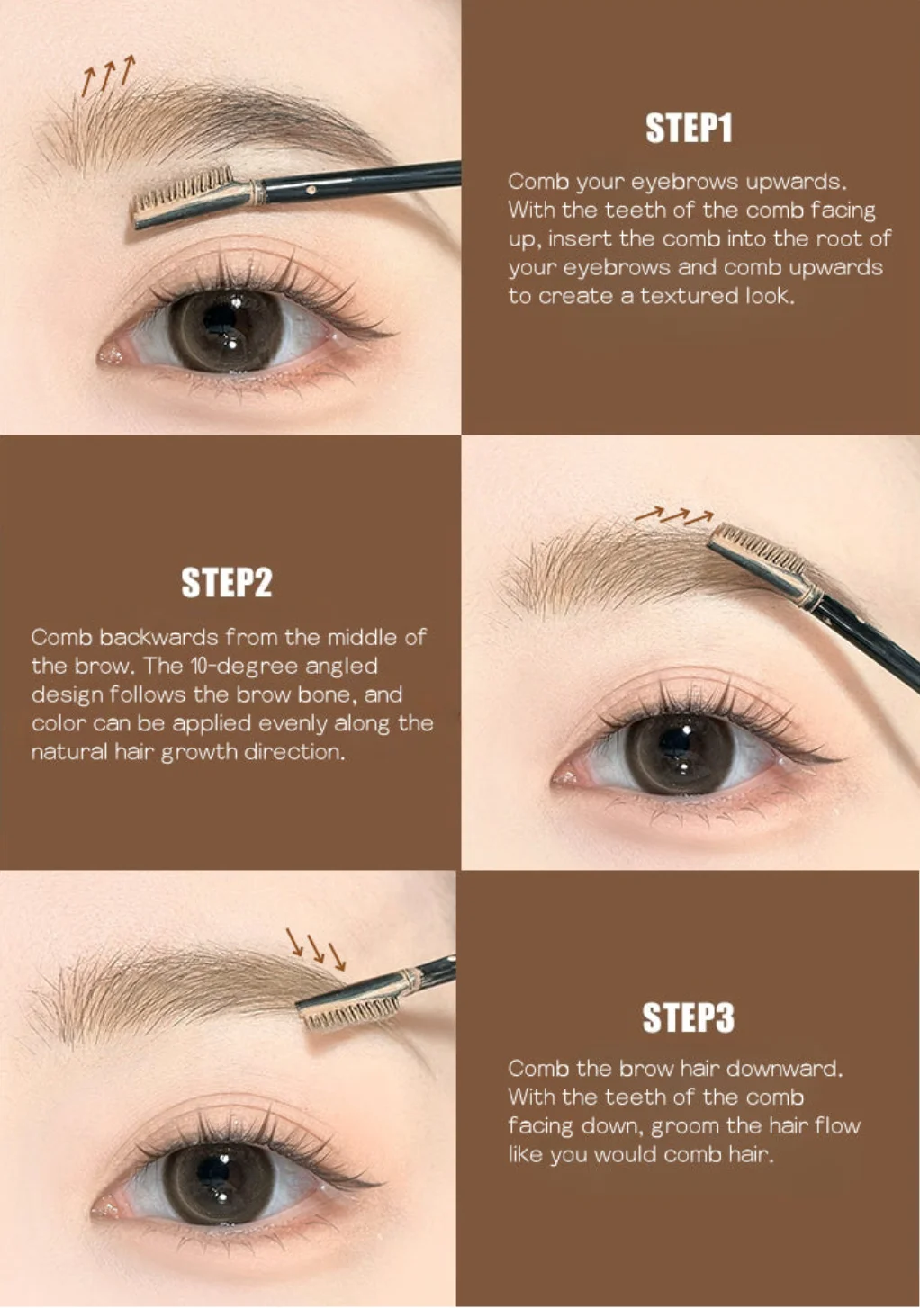 JUDYDOLL Precision Longwear Brow Mascara 4.5g Waterproof Aweat-Proof Cosmetics Original Makeup