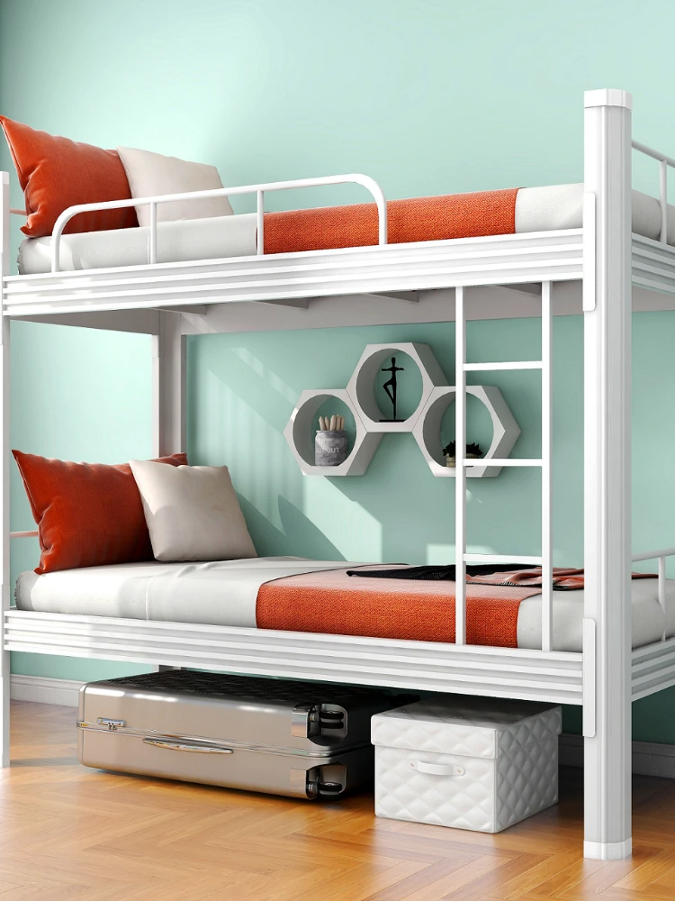 ZL Iron Bunk Bed Double-Layered Iron Bed High and Low Iron Double Bed