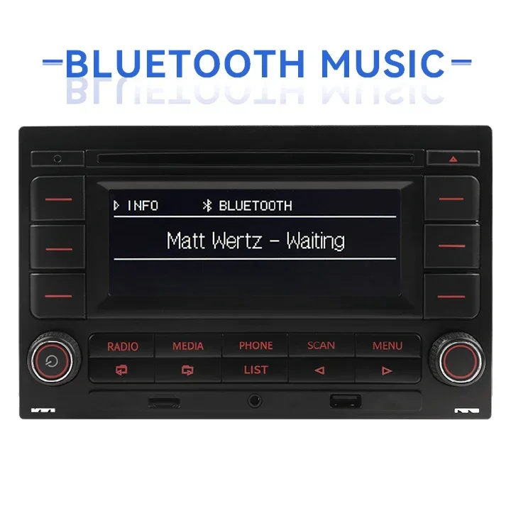 2026 مشغل أقراص مضغوطة للسيارات USB AUX USB MP3 بلوتوث AM FM راديو السيارة لشركة فولكس فاجن جولف جيتا MK4 باسات B5 بولو #5