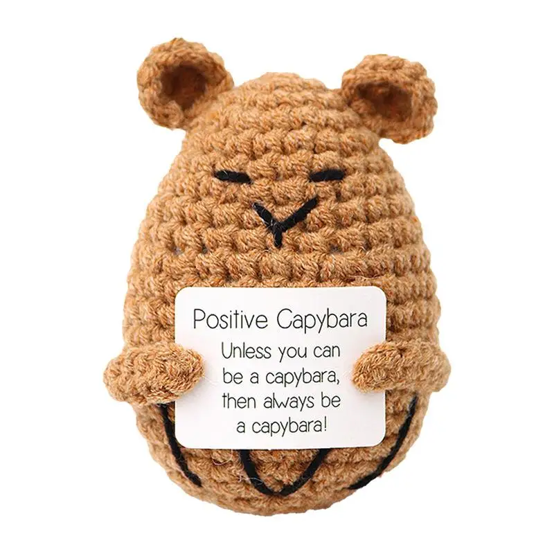 

Вязаный крючком положительный кактус маленькая капибара кактус суккуленты фотография смешная Милая подсладная вязаная кукла игрушка