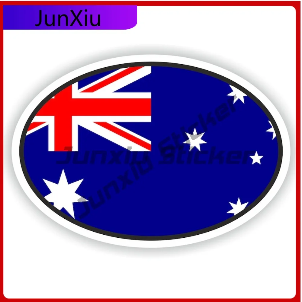 

Australia Oval Sticker With National Flag Badge Scratch Cover Vinyl Decals Rv Car Camping Sticker Custom Pictures Waterproof Dec