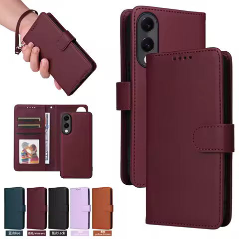 2 in 1 Removable Wallet Magnetic Case For Samsung S25 Ultra S24 Plus S23 S22 A56 A36 A26 A06 A15 A25 A35 A55 Flip Leather Case