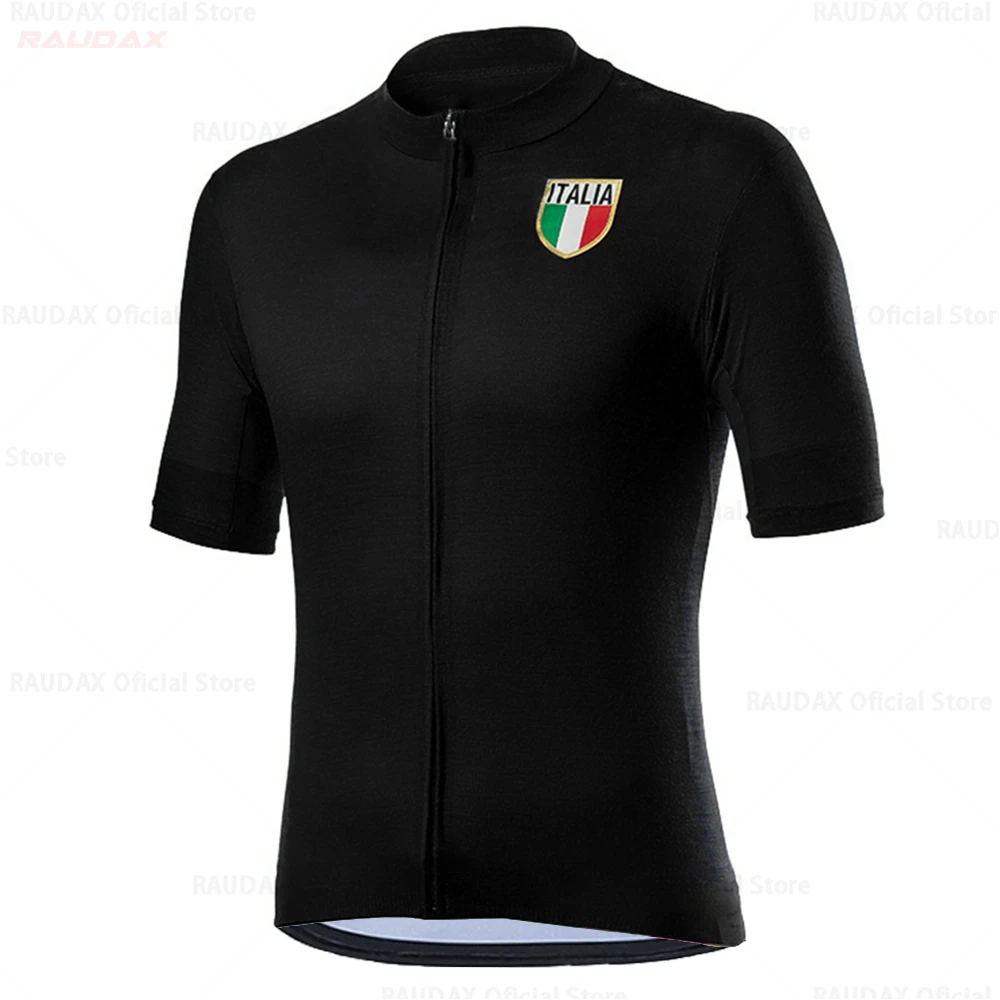 Raudax Italië Fietsen Set Man Wielertrui Korte Mouw Fiets Kleding Kit Mtb Bike Wear Triathlon Maillot Ciclismo