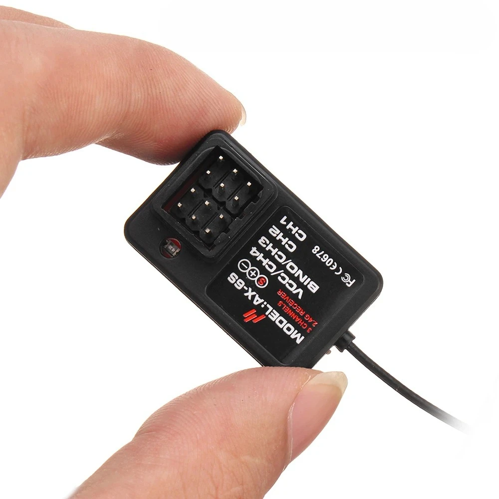 

AUSTAR AX6S 2.4G 4CH Receiver for AX6S Remote Transmitter RC Car Boat Q65 MN90 1/10 1/8 Crawler TRX4 Axial SCX10 D90 DIY Parts